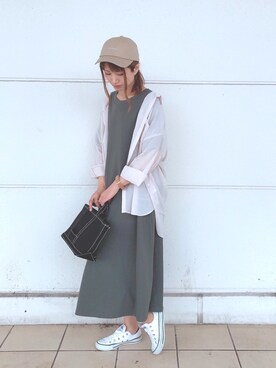 YU-HAさん（レディース・163cm）の夏コーディネート