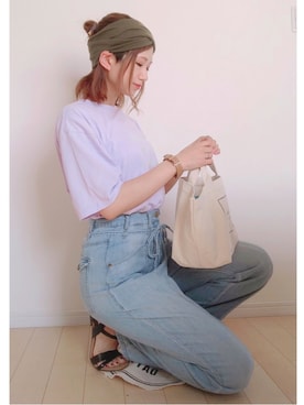 YU-HAさん（レディース・163cm）の夏コーディネート