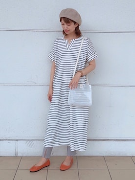 YU-HAさん（レディース・163cm）の夏コーディネート