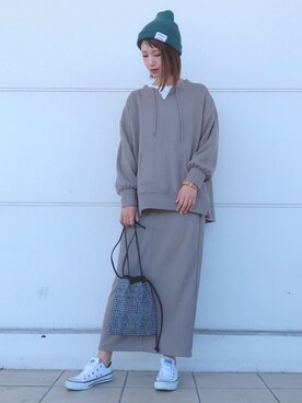 YU-HAさん（レディース・163cm）の秋コーディネート