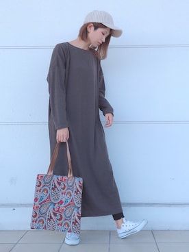 YU-HAさん（レディース・163cm）の秋コーディネート