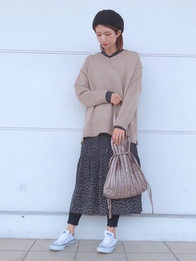 YU-HAさん(レディース・163cm)の秋コーディネート