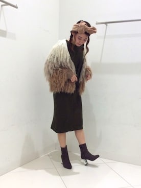 「リボンヘアバンド」｜ELMOさん（レディース・160cm）の秋コーディネート