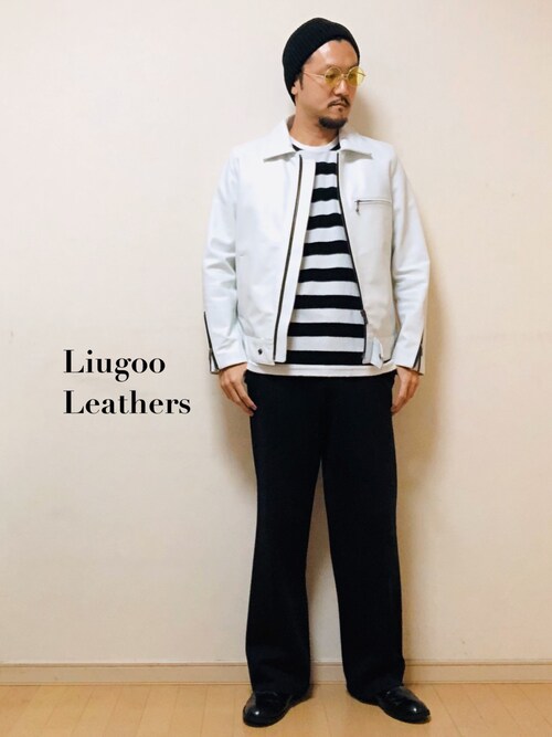 YUSUKE.N【LIUGOO】｜Liugoo Leathersのライダースジャケットを使ったコーディネート - WEAR