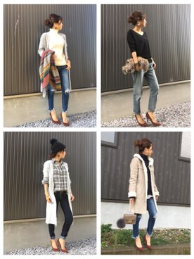 Haru☆さん（レディース・153cm）の冬コーディネート