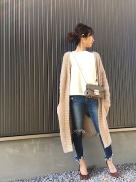 「stradivarius（ストラディバリウス）のアイテム」を使った、Haru☆さん（レディース・153cm）の春コーディネート