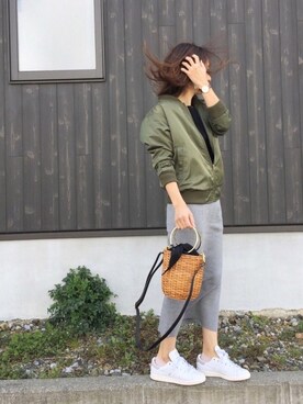 「SEVENDAYS=SUNDAY（セブンデイズサンデイ）のアイテム（スニーカー）」を使った、Haru☆さん（レディース・153cm）の春コーディネート