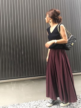 「YECCA VECCA（イェッカヴェッカ）のアイテム（トップス）」を使った、Haru☆さん（レディース・153cm）の夏コーディネート