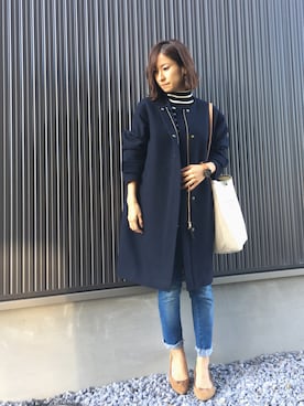 「Spick & Span（スピックアンドスパン）のアイテム（ジャケット/アウター）」を使った、Haru☆さん（レディース・153cm）の冬コーディネート