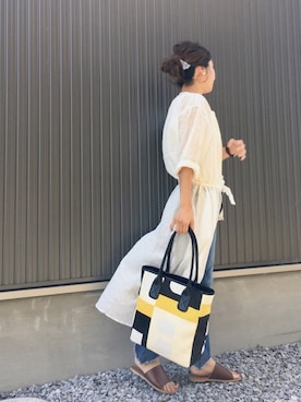 「A part by（アパートバイ）のアイテム（ワンピース/ドレス）」を使った、Haru☆さん（レディース・153cm）の夏コーディネート
