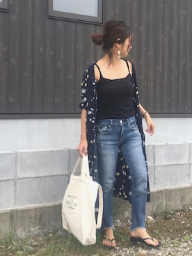 「VIDA＋（ヴィーダプラス）のアイテム」を使った、Haru☆さん（レディース・153cm）の夏コーディネート