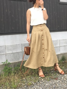 「CIAOPANIC TYPY（チャオパニックティピー）のアイテム（アクセサリー）」を使った、Haru☆さん（レディース・153cm）の夏コーディネート