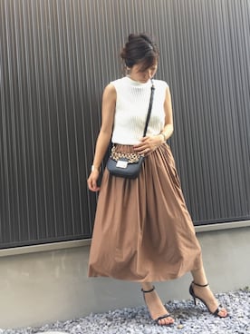 「Rougevif」｜「アイテム（アナログ腕時計）」を使った、Haru☆さん（レディース・153cm）の夏コーディネート