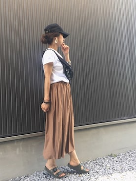 「Rougevif」｜「アイテム（キャップ）」を使った、Haru☆さん（レディース・153cm）の夏コーディネート