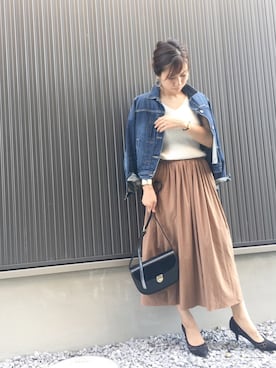 「Rougevif」｜「アイテム（アナログ腕時計）」を使った、Haru☆さん（レディース・153cm）の夏コーディネート
