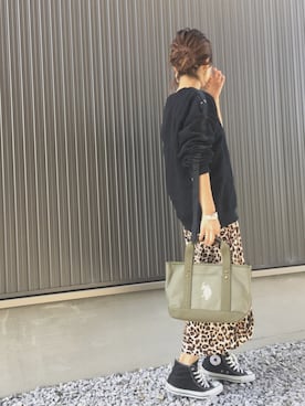 「リップスター」｜「アイテム（シャツワンピース）」を使った、Haru☆さん（レディース・153cm）の秋コーディネート