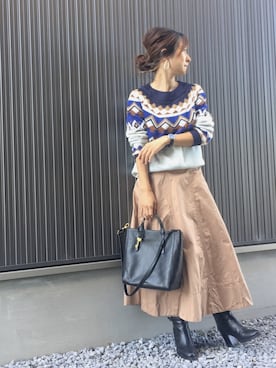 「リップスター」｜「アイテム（ブーツ）」を使った、Haru☆さん（レディース・153cm）の秋コーディネート