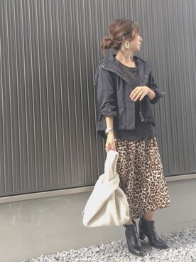 「リップスター」｜「アイテム（シャツワンピース）」を使った、Haru☆さん（レディース・153cm）の秋コーディネート