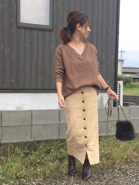 「CIAOPANIC TYPY（チャオパニックティピー）のアイテム（アクセサリー）」を使った、Haru☆さん（レディース・153cm）の秋コーディネート
