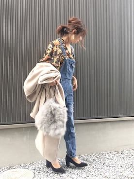 「GRL（グレイル）のアイテム（オールインワン・サロペット）」を使った、Haru☆さん（レディース・153cm）の秋コーディネート