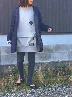 「レギンスコーデ」｜「アイテム（ジャケット/アウター）」を使った、Haru☆さん（レディース・153cm）の秋コーディネート