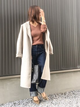 「FOSSIL（フォッシル）のアイテム（バックパック/リュック）」を使った、Haru☆さん（レディース・153cm）の秋コーディネート
