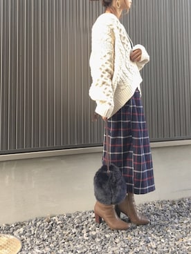 「PICHE ABAHOUSE（ピシェ アバハウス）のアイテム」を使った、Haru☆さん（レディース・153cm）の冬コーディネート