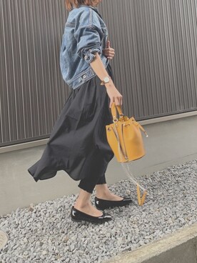 「URBAN RESEARCH Sonny Label（アーバンリサーチサニーレーベル）のアイテム（シャツワンピース）」を使った、Haru☆さん（レディース・153cm）の冬コーディネート