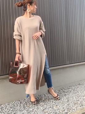 「REAL CUBE（リアルキューブ）のアイテム（バッグ）」を使った、Haru☆さん（レディース・153cm）の春コーディネート