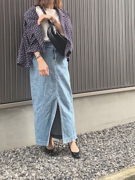 「ヤヌーク」｜「アイテム（アナログ腕時計）」を使った、Haru☆さん（レディース・153cm）の春コーディネート