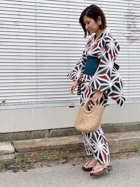「GRL」｜「アイテム（浴衣）」を使った、Haru☆さん（レディース・153cm）の夏コーディネート