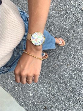 「ビーサン」｜「アイテム（腕時計）」を使った、Haru☆さん（レディース・153cm）の夏コーディネート