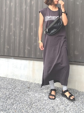 「Shelly island（シェリーアイランド）のアイテム（レギンス/スパッツ）」を使った、Haru☆さん（レディース・153cm）の夏コーディネート