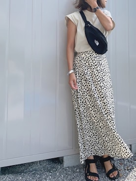 「GRL（グレイル）のアイテム（リング）」を使った、Haru☆さん（レディース・153cm）の夏コーディネート