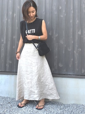 「6397（シックススリーナインセブン）のアイテム」を使った、Haru☆さん（レディース・153cm）の夏コーディネート