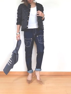 「mercibeaucoup,（メルシーボークー）のアイテム」を使った、Haru☆さん（レディース・153cm）の秋コーディネート