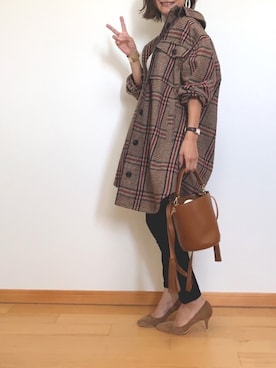 「haco!（ハコ）のアイテム（その他アウター）」を使った、Haru☆さん（レディース・153cm）の秋コーディネート