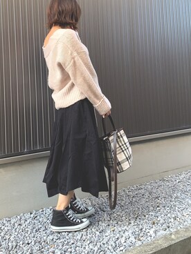 「mercibeaucoup,（メルシーボークー）のアイテム」を使った、Haru☆さん（レディース・153cm）の秋コーディネート