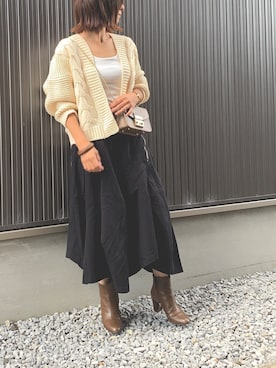 「mercibeaucoup,（メルシーボークー）のアイテム」を使った、Haru☆さん（レディース・153cm）の秋コーディネート