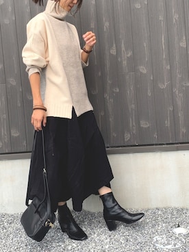「mercibeaucoup,（メルシーボークー）のアイテム」を使った、Haru☆さん（レディース・153cm）の秋コーディネート