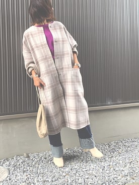 「NOLLEY’S（ノーリーズ）のアイテム」を使った、Haru☆さん（レディース・153cm）の秋コーディネート
