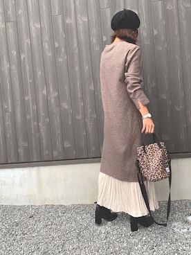 「LAULHERE（ロレール）のVERITABLE/ベリタブル（ハンチング/ベレー帽）」を使った、Haru☆さん（レディース・153cm）の秋コーディネート