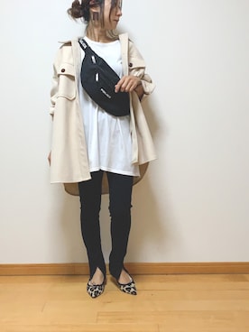 「アントマリーズ」｜「アイテム（カバーオール）」を使った、Haru☆さん（レディース・153cm）の秋コーディネート