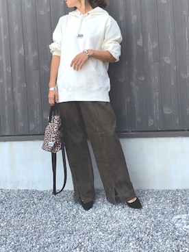 「RECTANGLE」｜「アイテム（腕時計）」を使った、Haru☆さん（レディース・153cm）の秋コーディネート