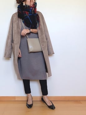 「URBAN RESEARCH Sonny Label（アーバンリサーチサニーレーベル）のアイテム（ムートンコート）」を使った、Haru☆さん（レディース・153cm）の秋コーディネート