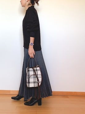 「GRL（グレイル）のアイテム（スウェット）」を使った、Haru☆さん（レディース・153cm）の冬コーディネート