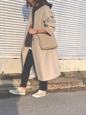 「FOSSIL（フォッシル）のアイテム（アナログ腕時計）」を使った、Haru☆さん（レディース・153cm）の冬コーディネート