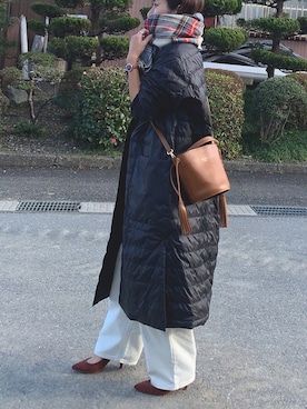 「FOSSIL（フォッシル）のアイテム（アナログ腕時計）」を使った、Haru☆さん（レディース・153cm）の冬コーディネート