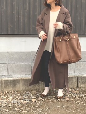 「GRL（グレイル）のアイテム（その他アウター）」を使った、Haru☆さん（レディース・153cm）の冬コーディネート