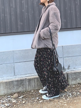 Haru☆さん（レディース・153cm）の冬コーディネート